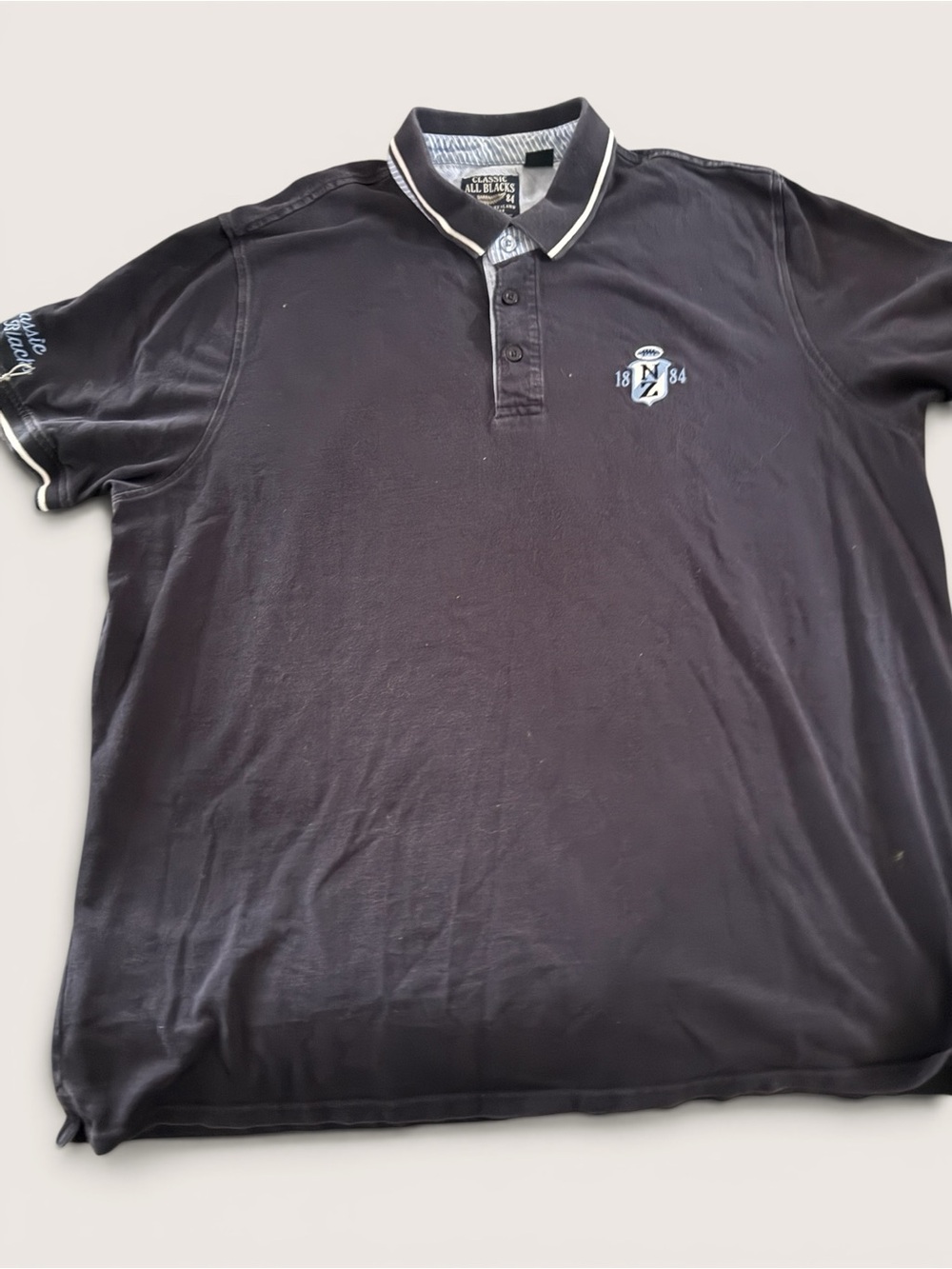 New Zealand Rugby Team Official All Blacks Team Polo XXL